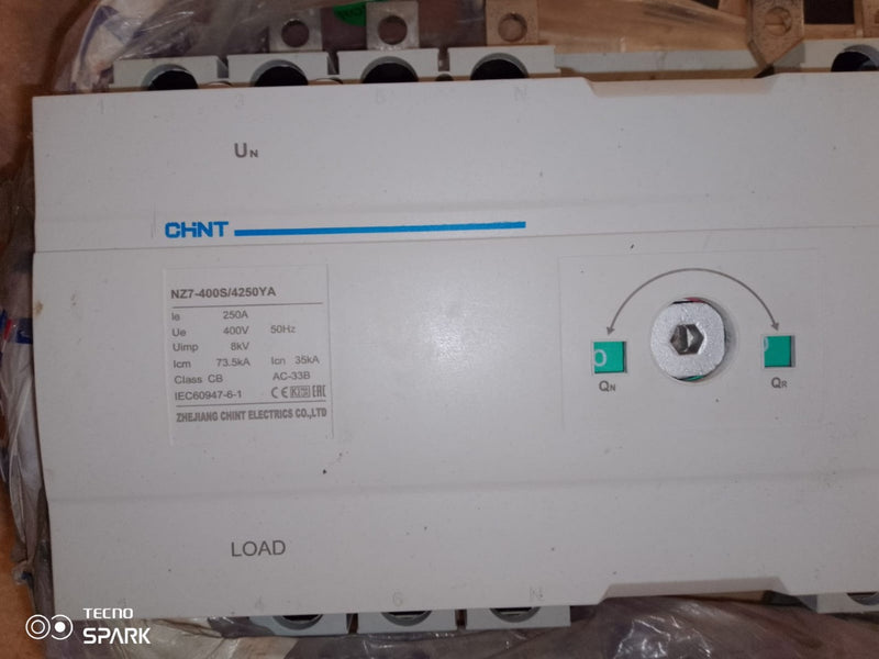 CHNT NZ7-400S/4250YA Automatic Transfer Switching Equipment in Pakistan
