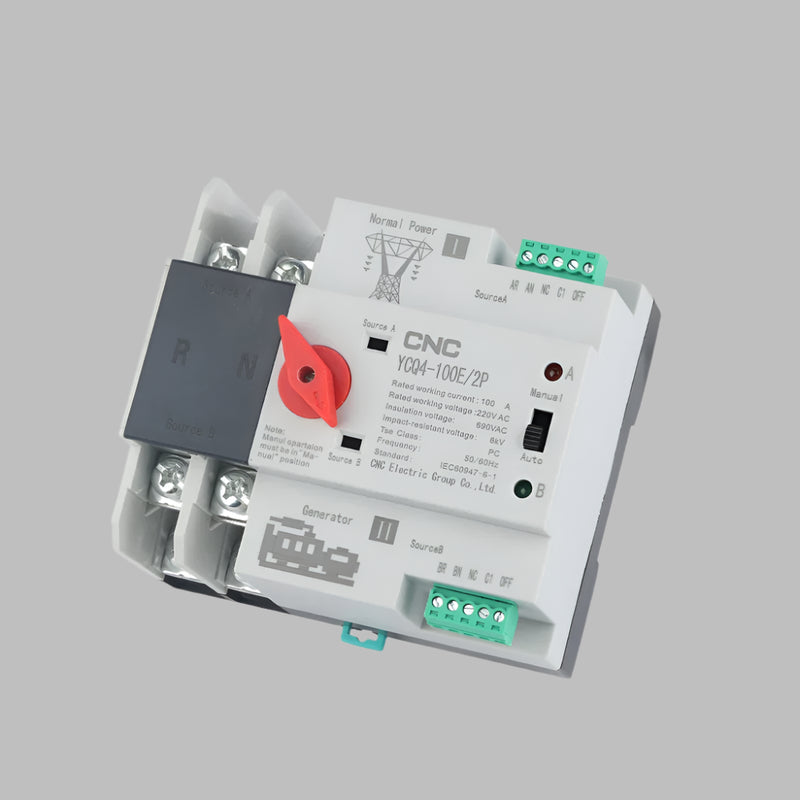 CNC YCQ4-100E/2Pole ATS Dual Power Automatic Transfer Switch in Pakistan