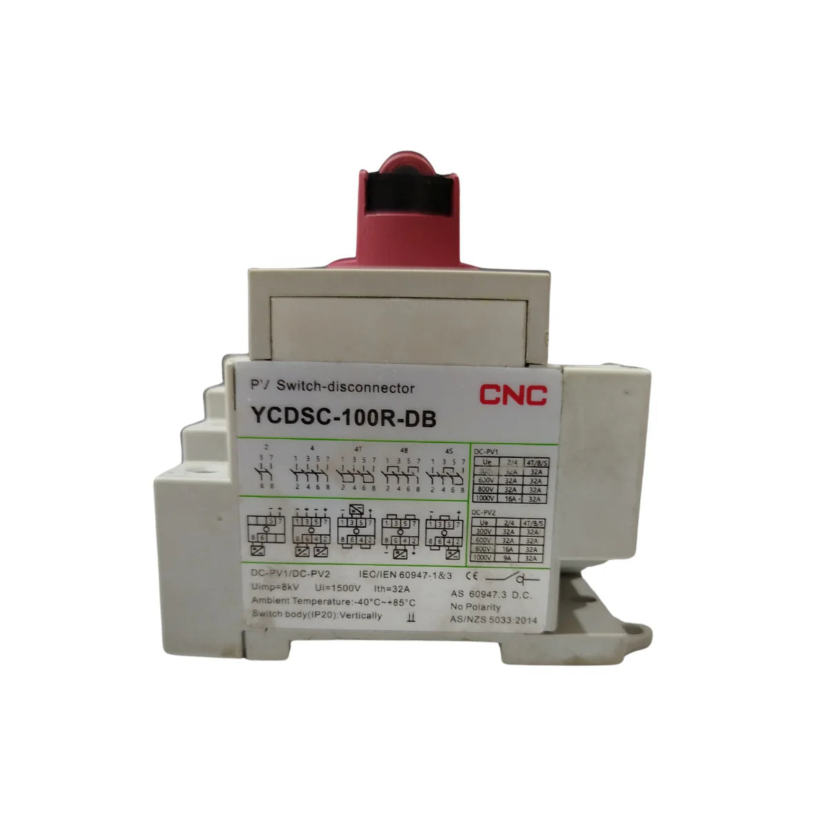 CNC YCDSC-100R DC ISOLATOR SWITCH