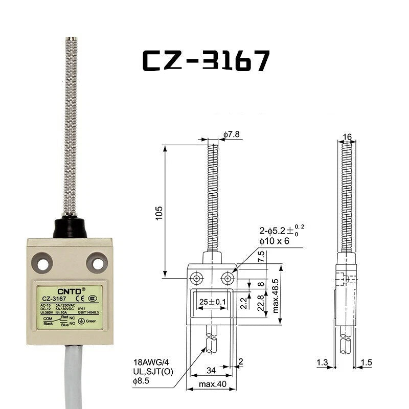 CNTD CZ-3167 Micro Limit Switch in Pakistan