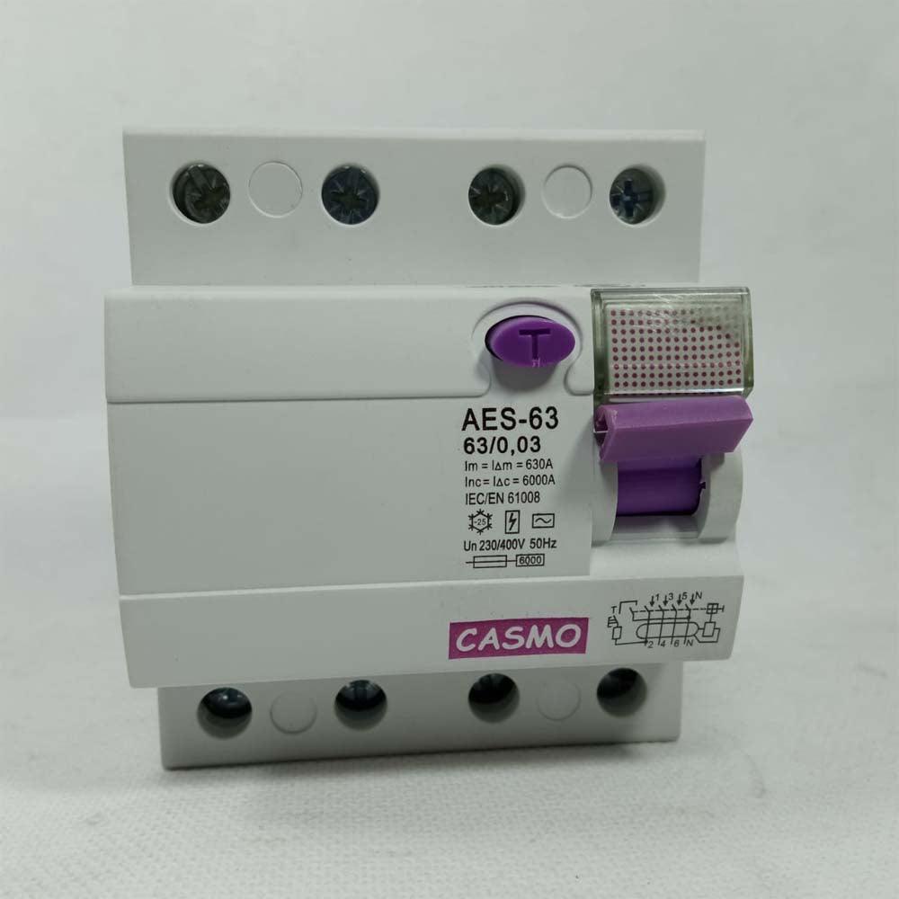 Casmo AES-63 Magnetic Earth Leakage Circuit Breaker in Pakistan - industryparts.pk