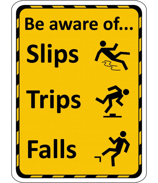 Slips, Trips, Falls Caution & Warning Signs in Pakistan