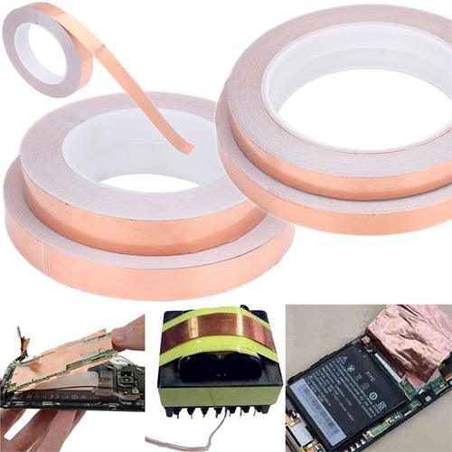 Copper Foil Tape 10mmx20m - industryparts.pk