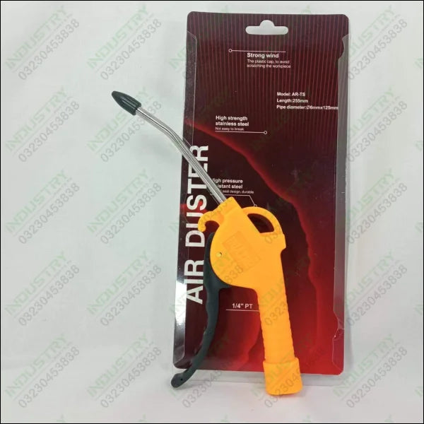 Curved Nozzle Pneumatic Spray Gun, Plastic Handle, Cleaning Tool