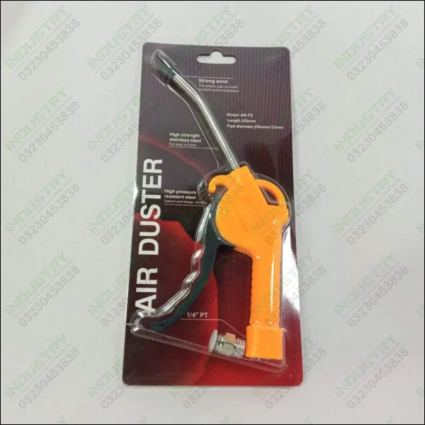 Curved Nozzle Pneumatic Spray Gun, Plastic Handle, Cleaning Tool