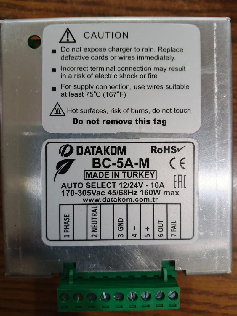 DATAKOM BC-5A-M Automatic Battery Charger in Palistan