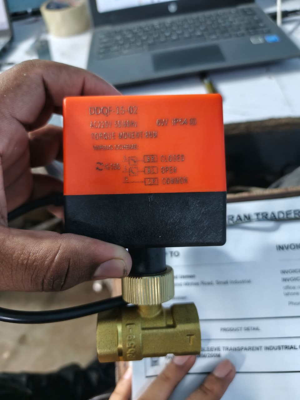 DDQF-15-02, 220VAC Motorized Ball Valve