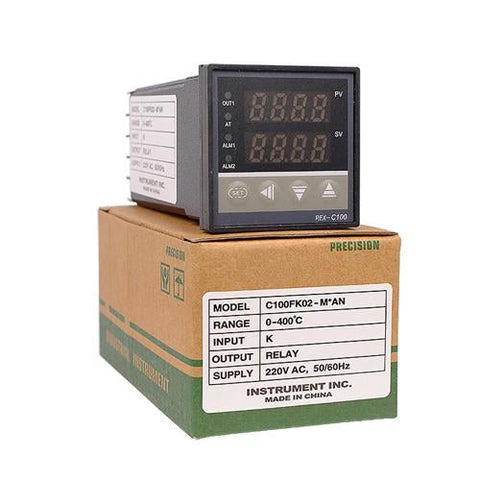 Dual Digital Rkc Pid Temperature Controller Rex-C100 Relay Output