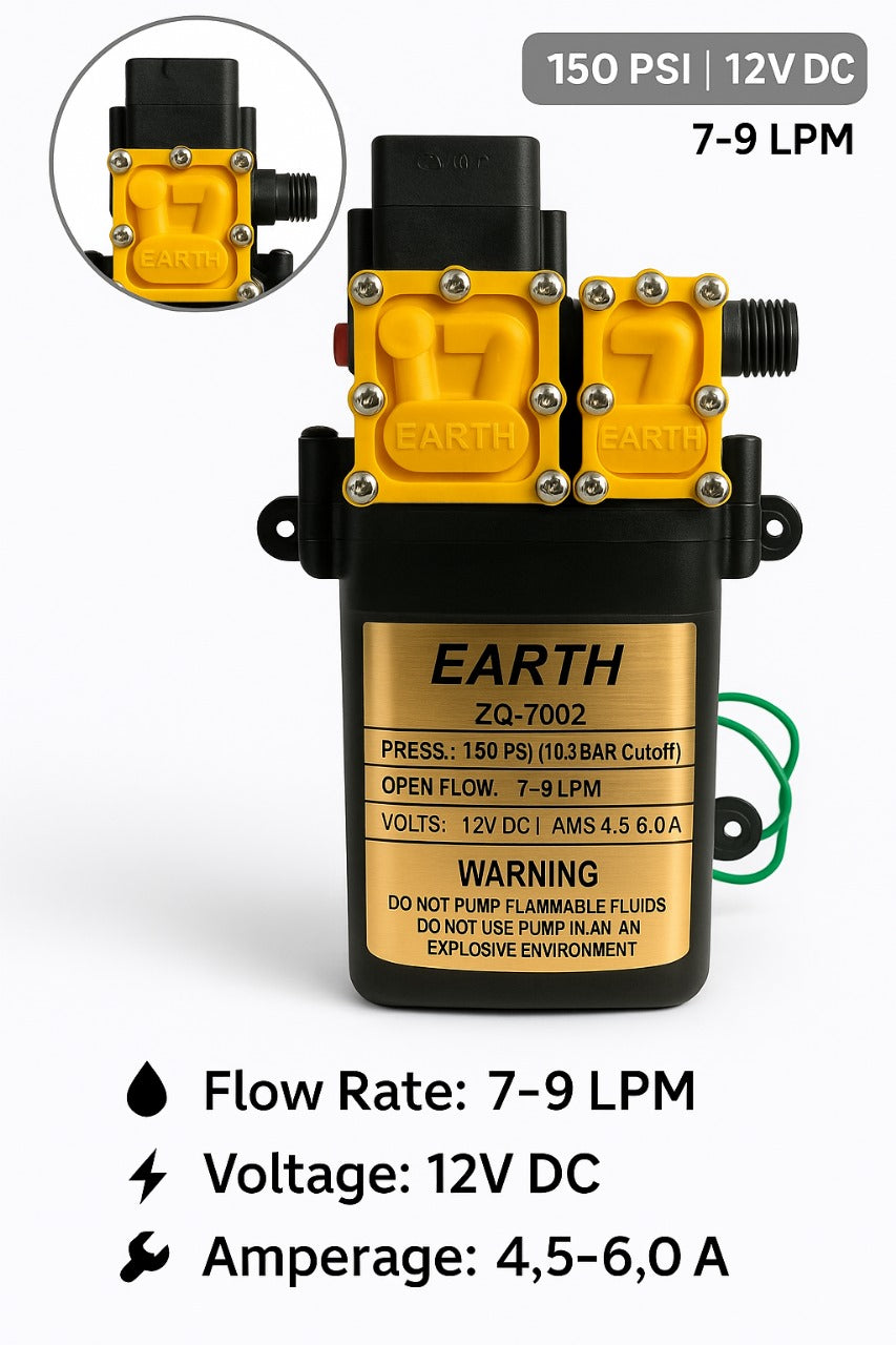 EARTH ZQ-7002 150PSI/12VDC High-pressure Pump
