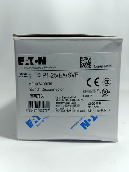 EATON P1-25 Manual Motor Controller Switch in Pakistan