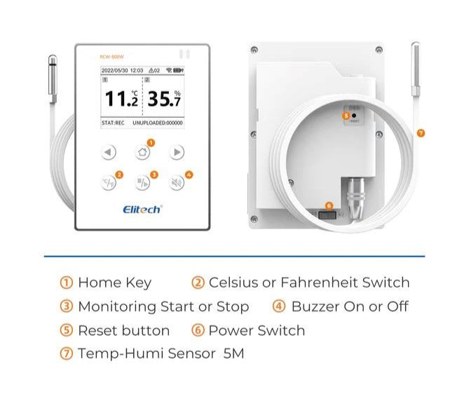 ELITECH RCW-800W-THE WIRELESS EXTERNAL SENSOR