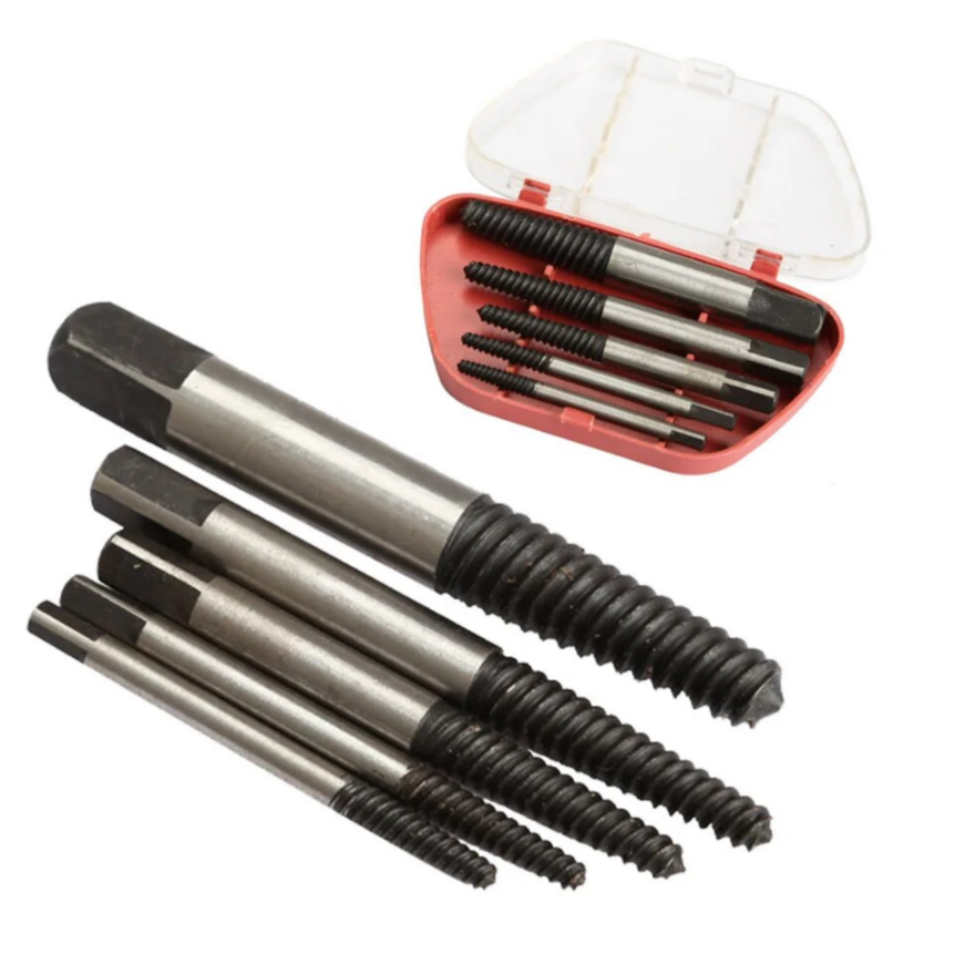 5 Pieces Steel Screw Extractor Set Bolt Remover Tool Kit in Pakistan