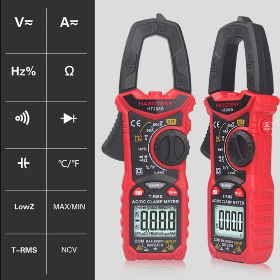 HABOTEST 206D Digital AC DC Clamp Meter in Pakistan