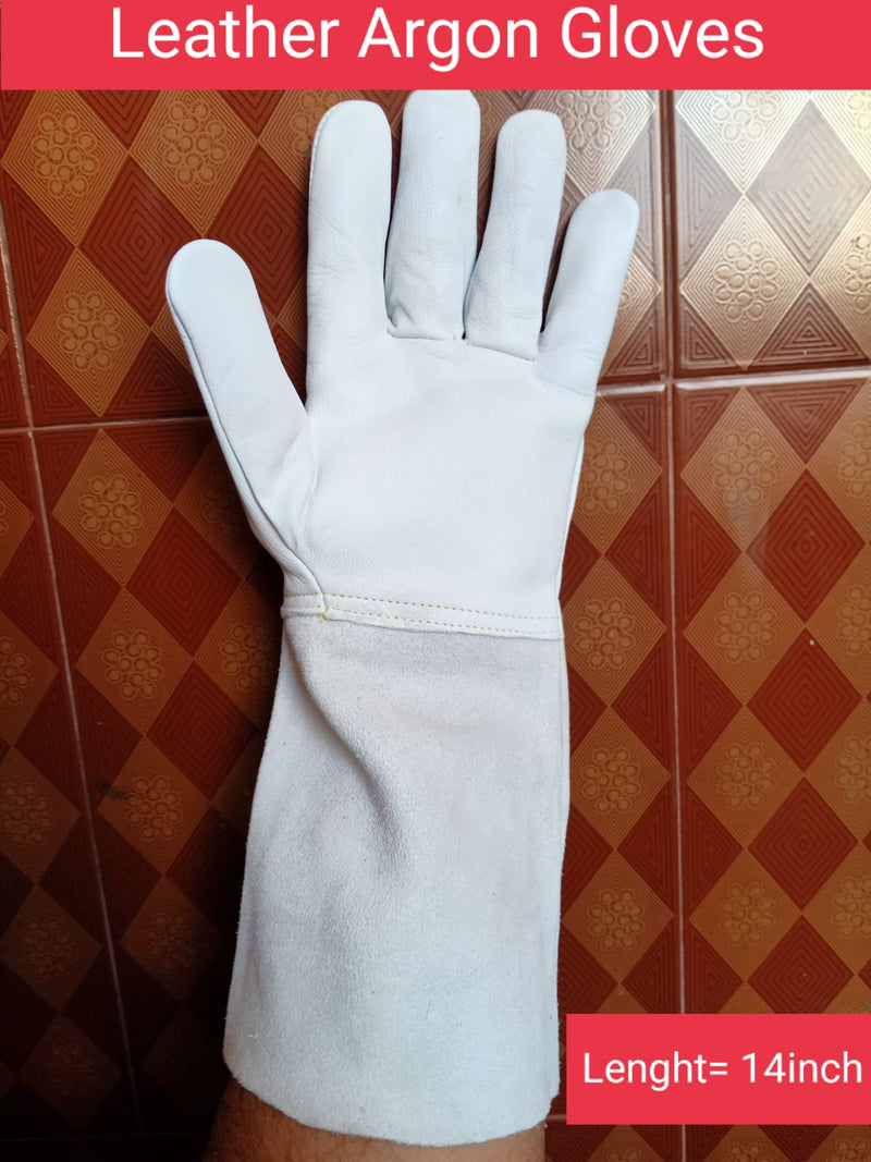Heavy-Duty Leather Argon Welding Gloves in Pakistan