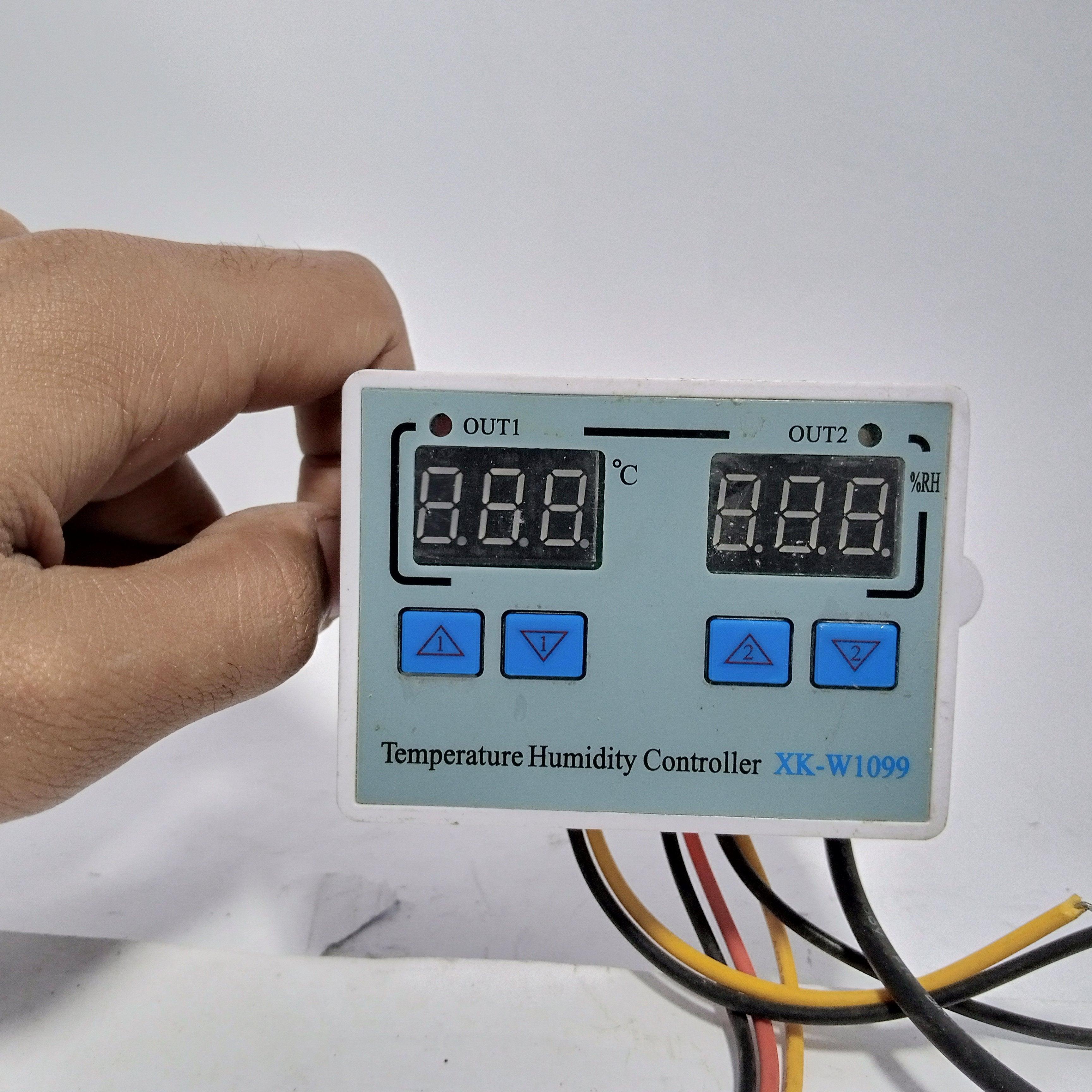 Humidity Controller, Digital Thermostat, Incubator,Temperature, 10A Direct Output Hygrometer, XK-W1099 - industryparts.pk