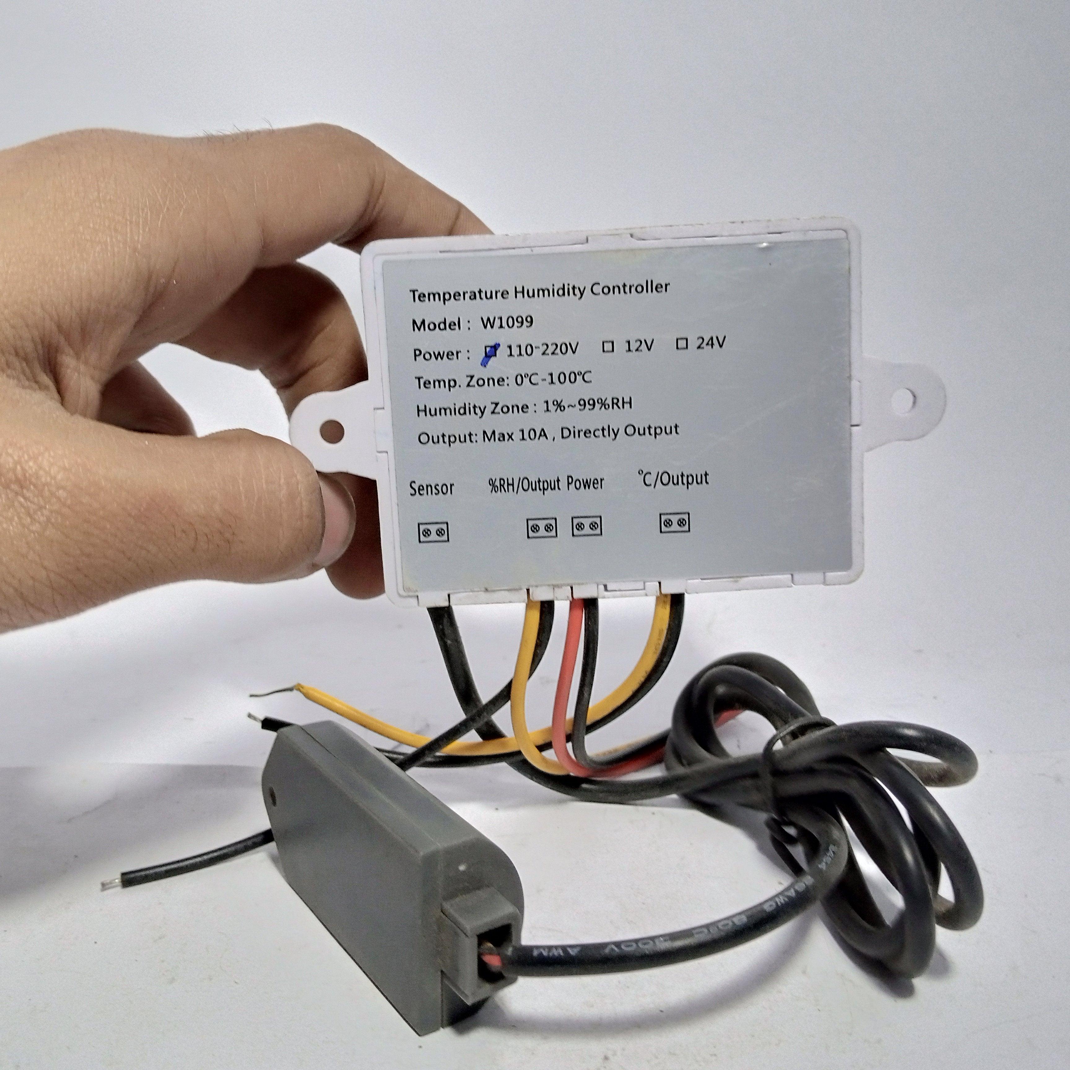 Humidity Controller, Digital Thermostat, Incubator,Temperature, 10A Direct Output Hygrometer, XK-W1099 - industryparts.pk