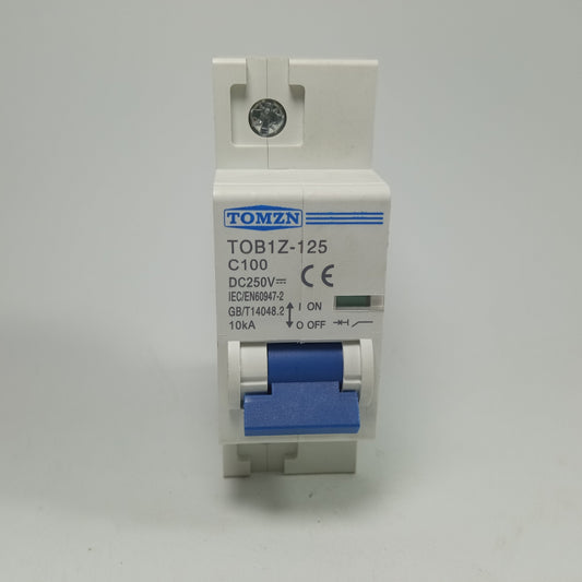 TOMZN TOB1Z-125 DC Circuit Breaker MCB Solar Fuse 250v Single Pole 1P in Pakistan