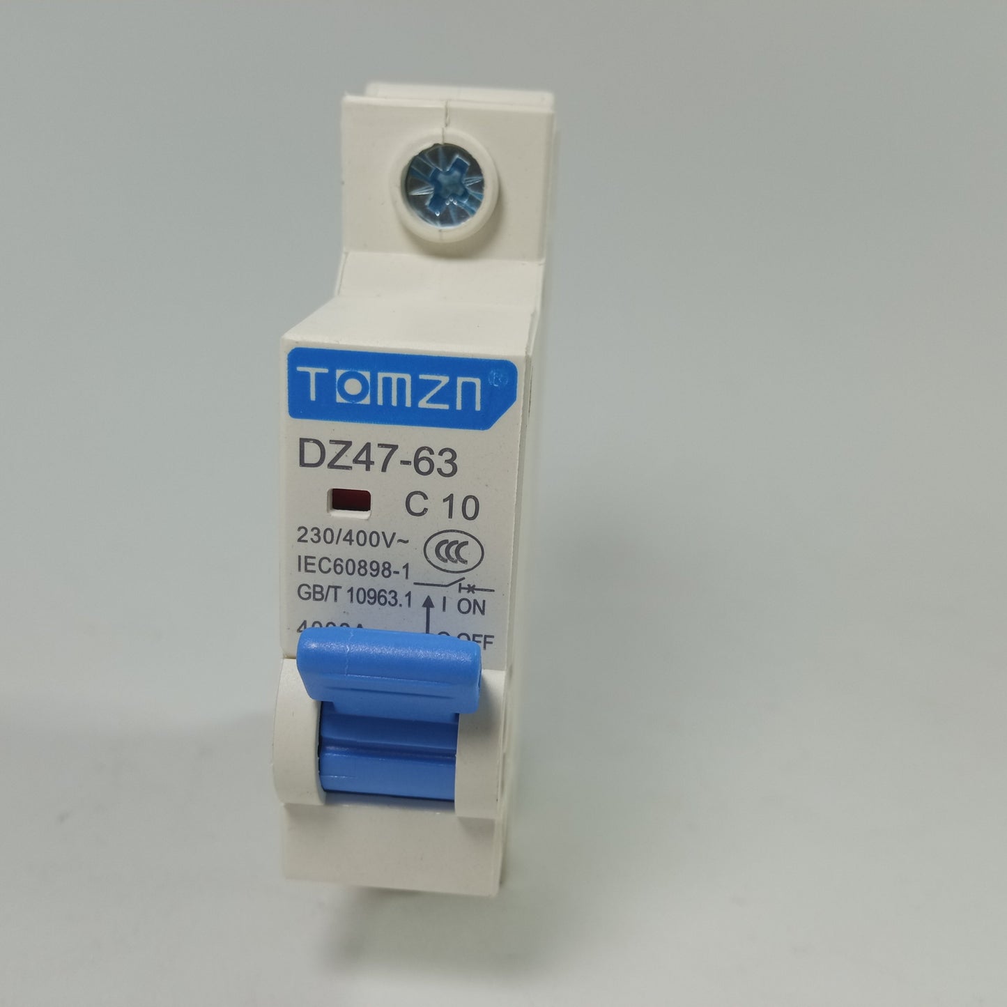 TOMZN DZ47‑63 C10, Miniature Circuit Breaker 1P 10A DIN Rail Mount 230V 400V in Pakistan