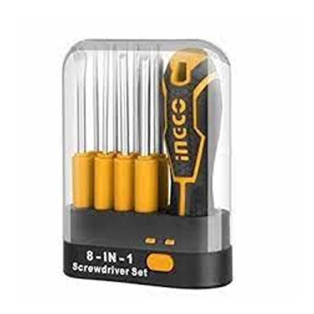INGCO 9 Pcs Interchangeable Screwdriver Set - industryparts.pk