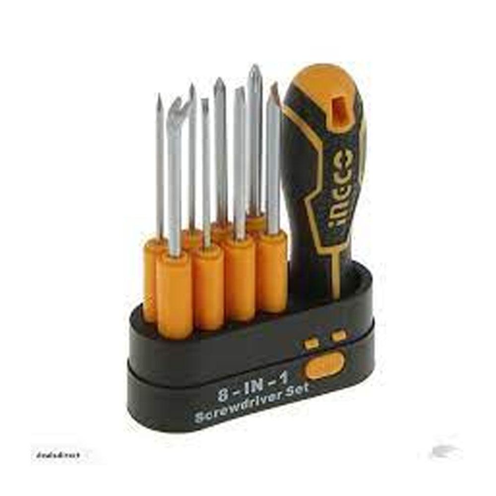 INGCO 9 Pcs Interchangeable Screwdriver Set - industryparts.pk