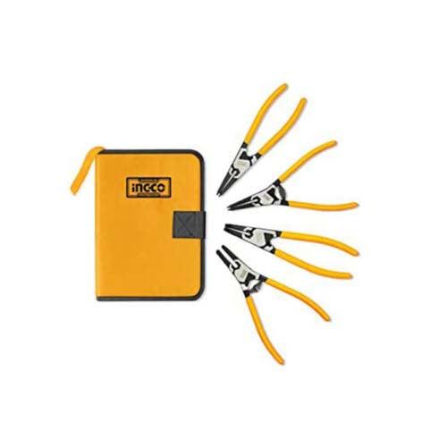 Ingco 4pcs circlip plier set Industrial HCCPS26180 in Pakistan - industryparts.pk