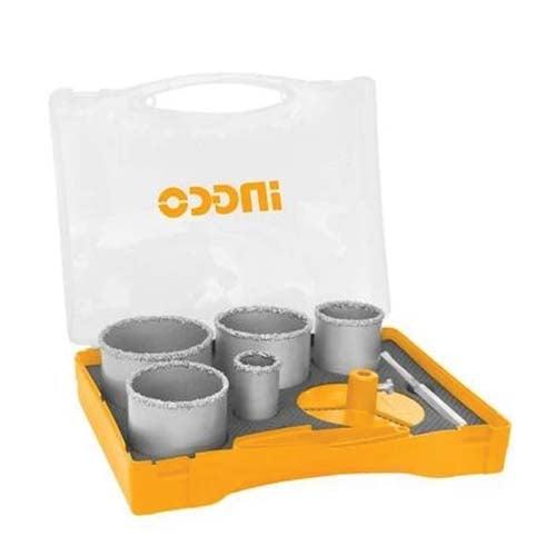 Ingco 7PCS CARBIDE GRITTED HOLE SAW SET AKCH0071 in Pakistan - industryparts.pk
