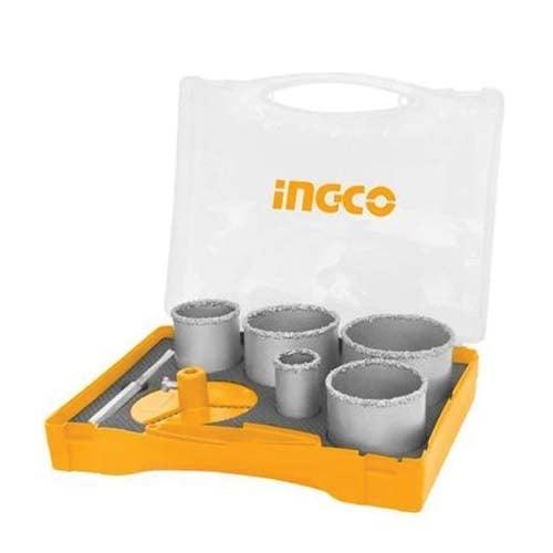 Ingco 7PCS CARBIDE GRITTED HOLE SAW SET AKCH0071 in Pakistan - industryparts.pk