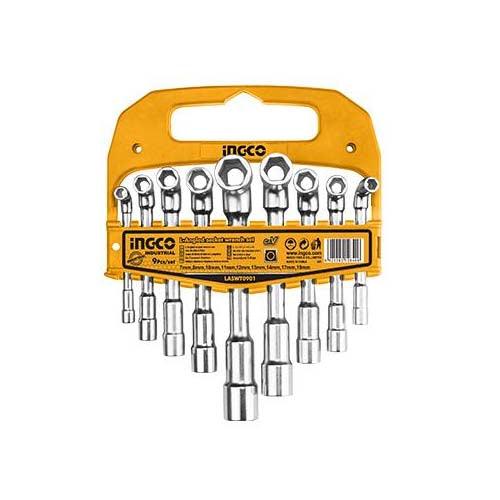 Ingco L-Angled Socket Wrench Set LASWT0901 In Pakistan - industryparts.pk