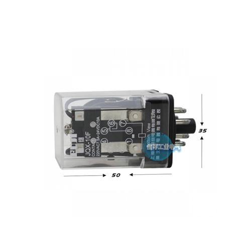 JQX-10F 2Z  10A 220V AC Pin coil electromagnetic relay - industryparts.pk