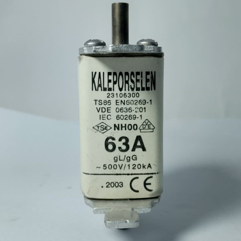 KALEPORSELEN 63A blade ceramic fuse link in Pakistan