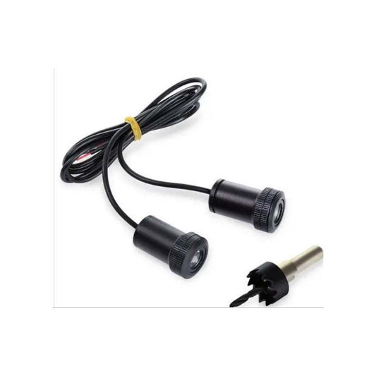 LED 2PCS Punching Ghost Shadow Light Logo Projector Universal in Pakistan