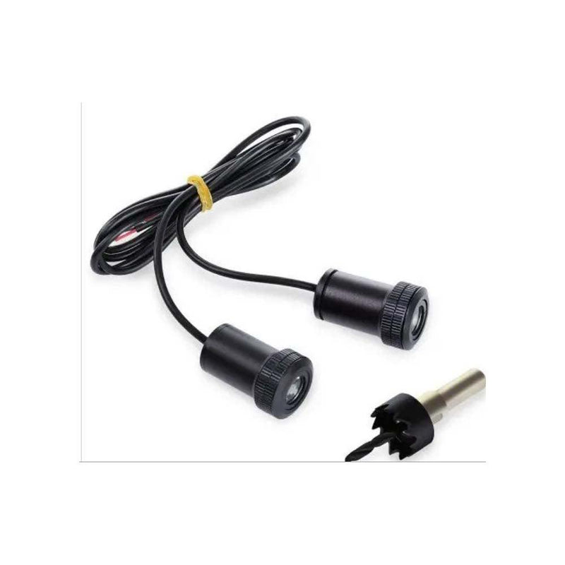LED 2PCS Punching Ghost Shadow Light Logo Projector Universal in Pakistan