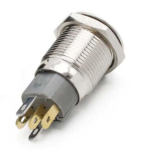 LED Indicator Latching 16mm Push Button Control Switch for Car Motor Start Green in Pakistan - industryparts.pk