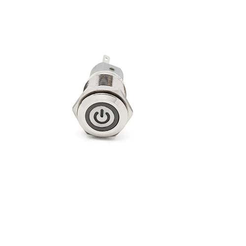 LED Indicator Latching 16mm Push Button Control Switch for Car Motor Start Green in Pakistan - industryparts.pk