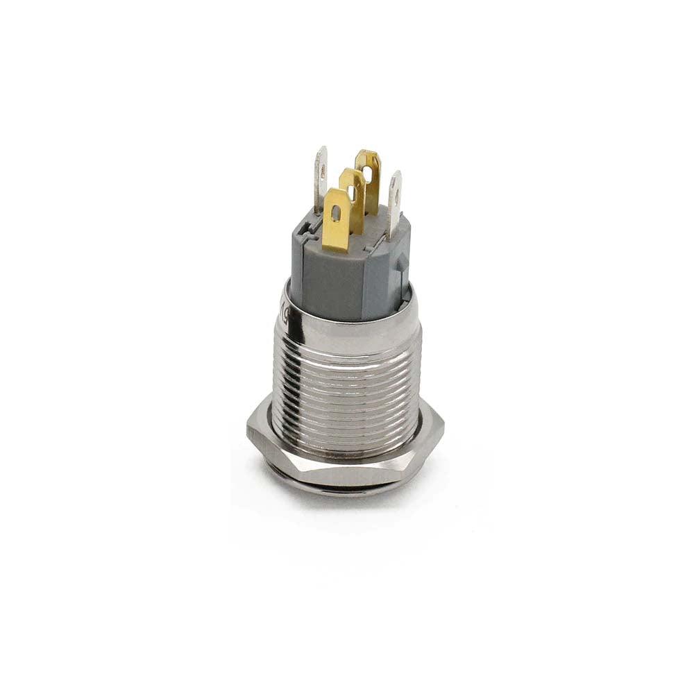LED Indicator Latching 16mm Push Button Control Switch for Car Motor Start Green in Pakistan - industryparts.pk