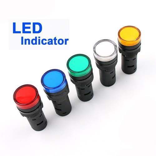 1 Piece LED Indicator Light 12V 24V 220V 16mm Panel Mount in Pakistan - industryparts.pk
