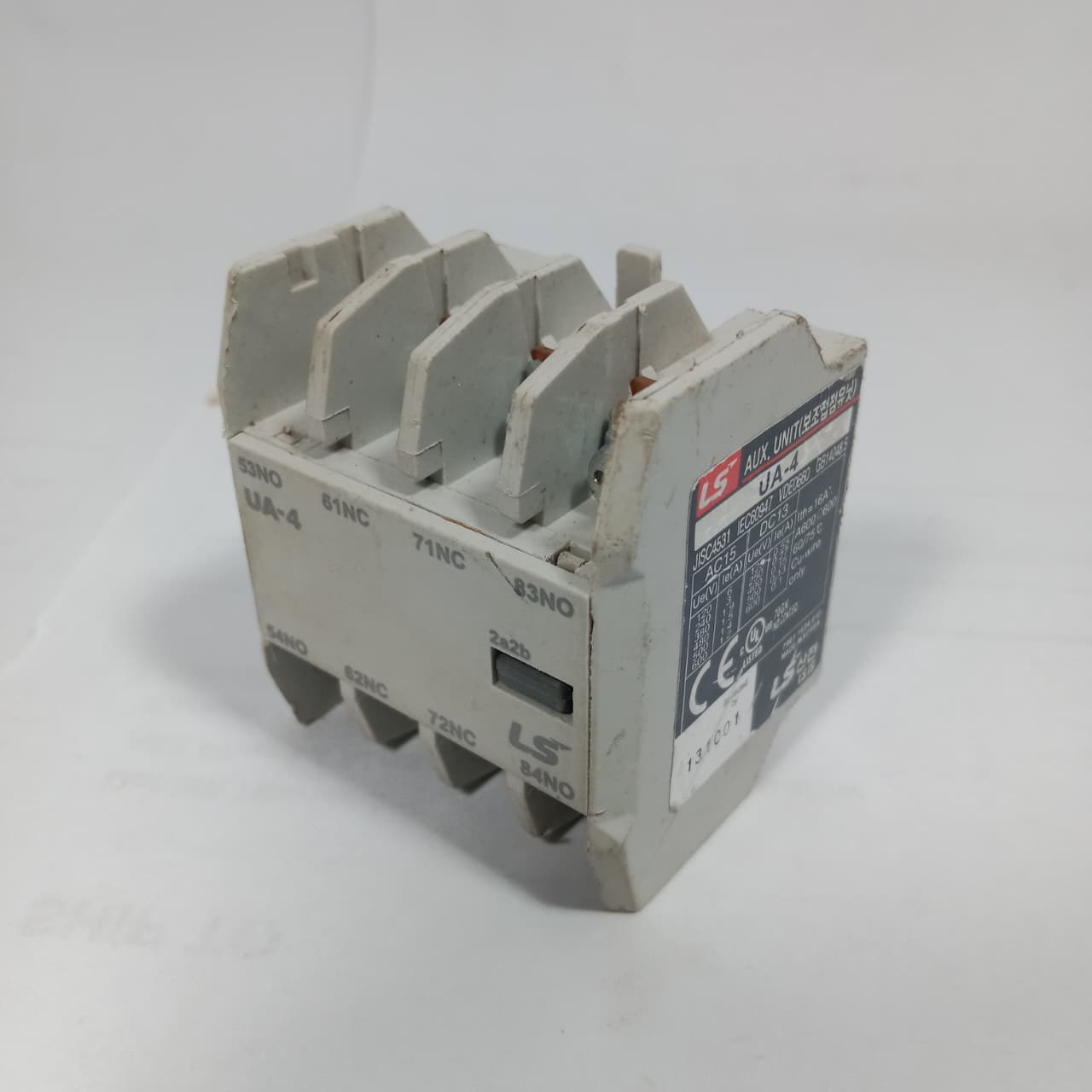 LS Electric UA-4 4-Pole Auxiliary Contact Block