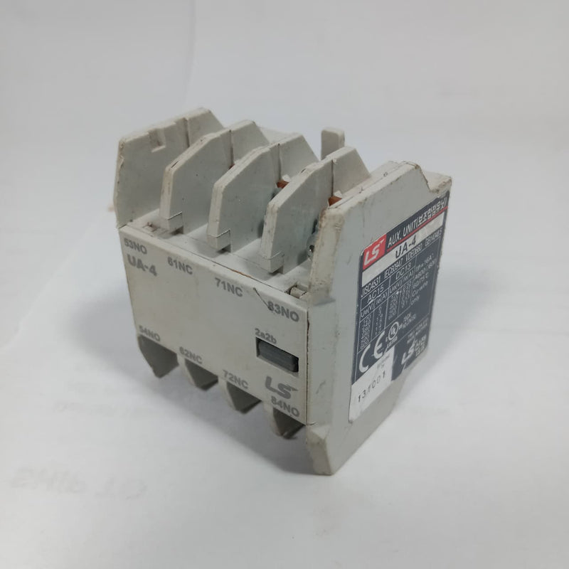 LS Electric UA-4 4-Pole Auxiliary Contact Block