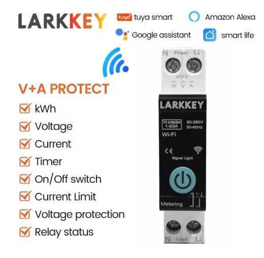 Tuya Smart Life WiFi Smart Circuit Breaker voltage protector in Pakistan