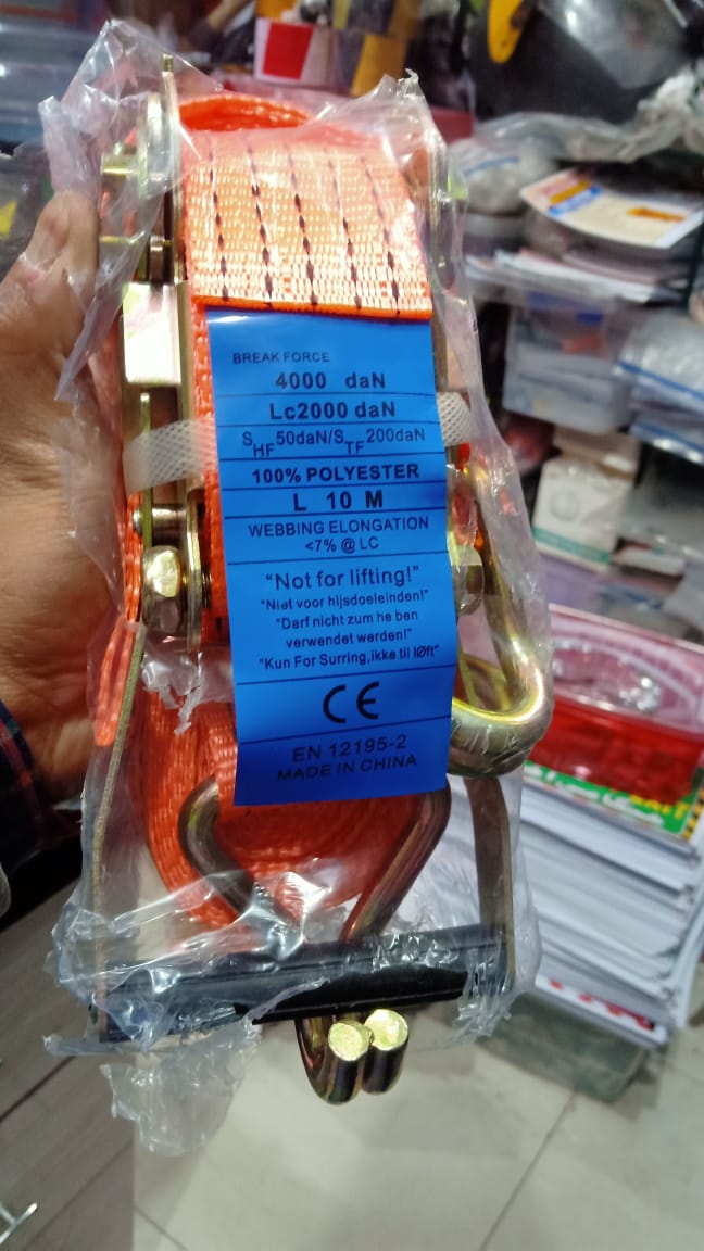Lc2000 daN Polyester Webbing cargo lashing Belt in Pakistan