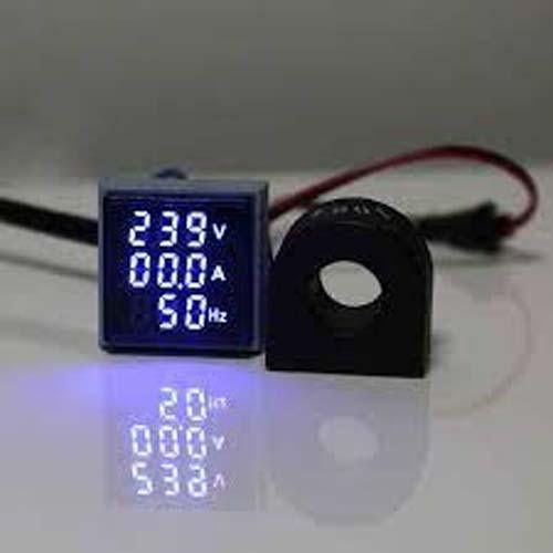 Digital 3 in 1 AC Ammeter, Voltmeter, Hz 22mm Digital Led Lamp Indicator in Pakistan - industryparts.pk