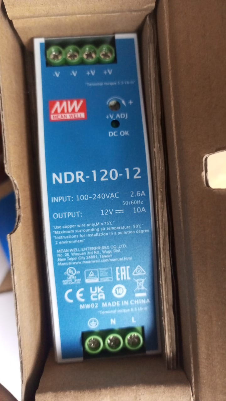 MEAN WELL NDR-120-12 DIN Rail Power Supply in Pakistan