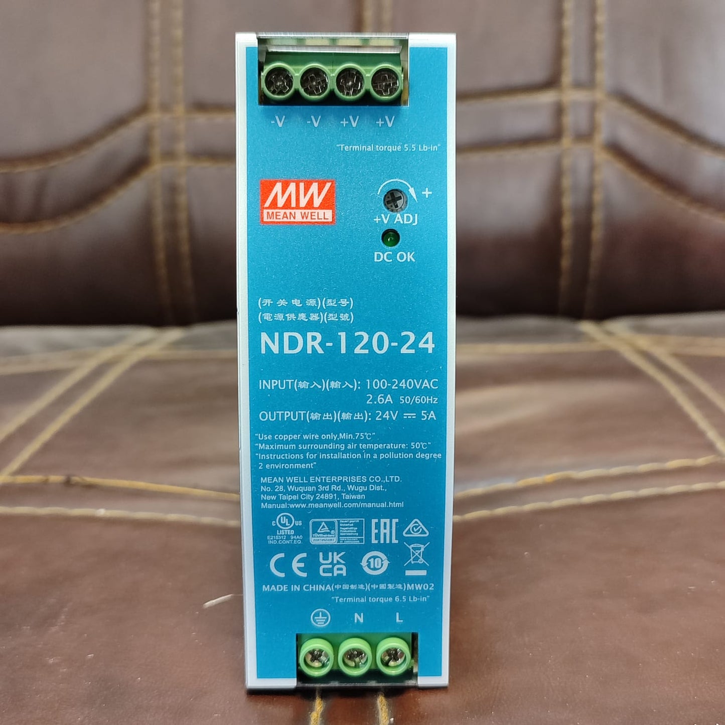MEAN WELL NDR-120-24 Din Rail Power Supplies in Pakistan