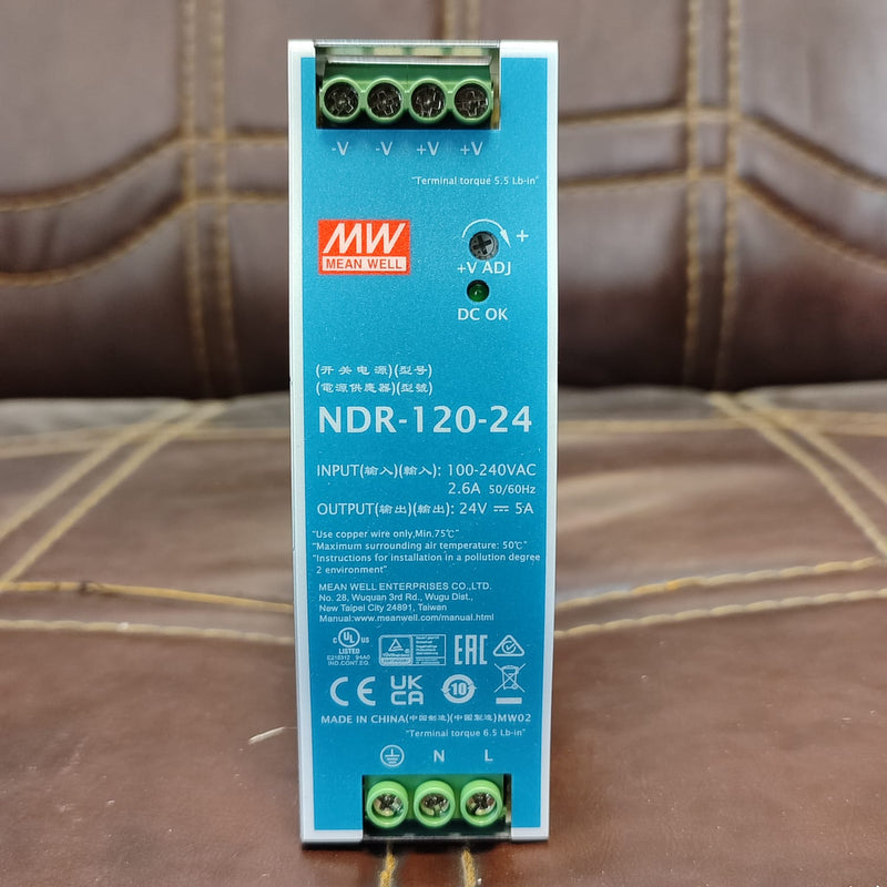 MEAN WELL NDR-120-24 Din Rail Power Supplies in Pakistan