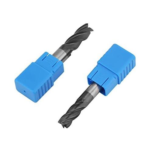 Milling Cutter Tool, 8pcs 2-12mm 4 Flutes Carbide End Mill Set Tungsten Steel Milling Cutter Tool Kit - industryparts.pk