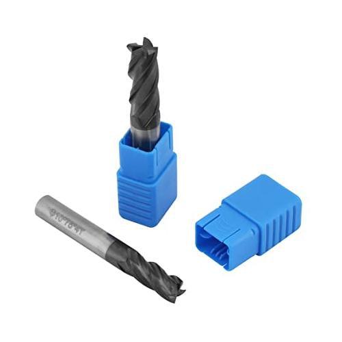Milling Cutter Tool, 8pcs 2-12mm 4 Flutes Carbide End Mill Set Tungsten Steel Milling Cutter Tool Kit - industryparts.pk