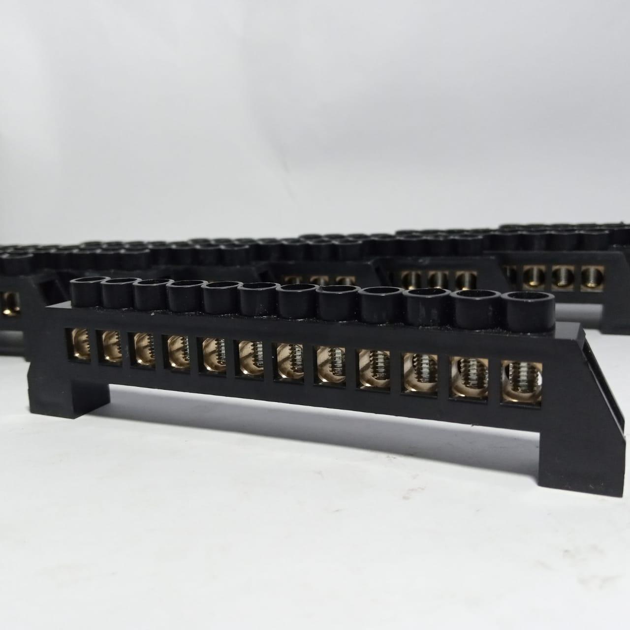20 Pcs NHA14/12 Wire Connection Screw Terminal Strip Copper terminal BLACK - industryparts.pk