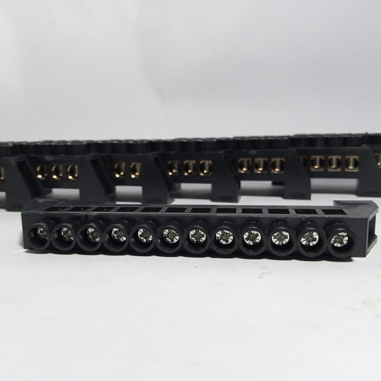 20 Pcs NHA14/12 Wire Connection Screw Terminal Strip Copper terminal BLACK - industryparts.pk