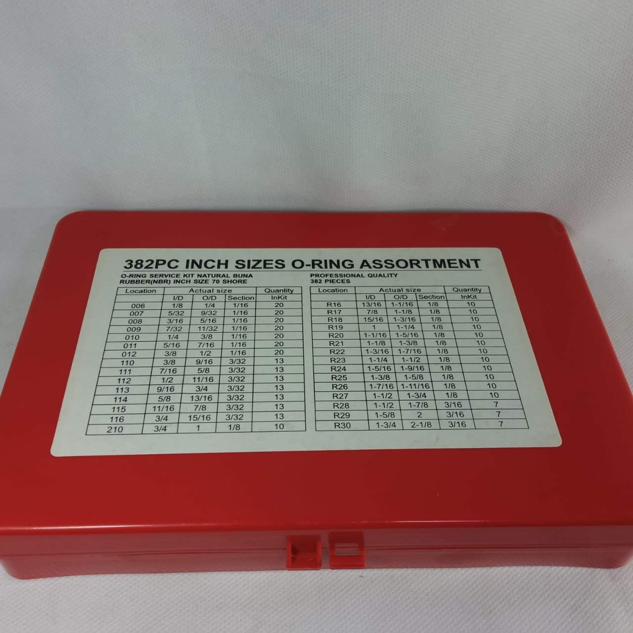 O-Ring Assortment Rubber Kit 382 Pieces 30 Sizes In Pakistan - industryparts.pk