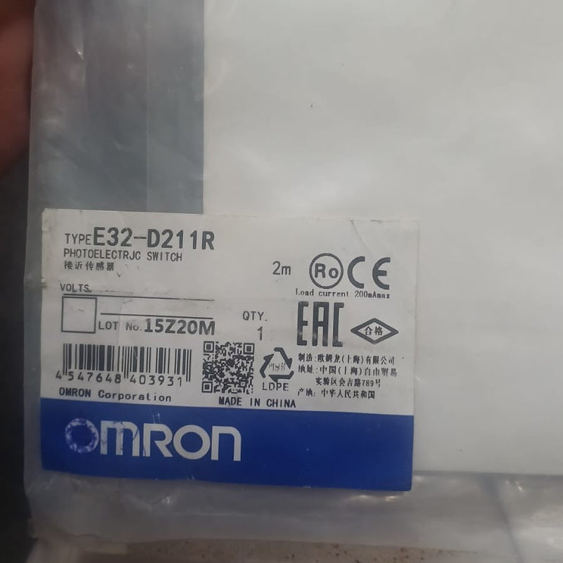 OMRON E32-D211R PHOTOELECTRIC SWITCH in Pakistan